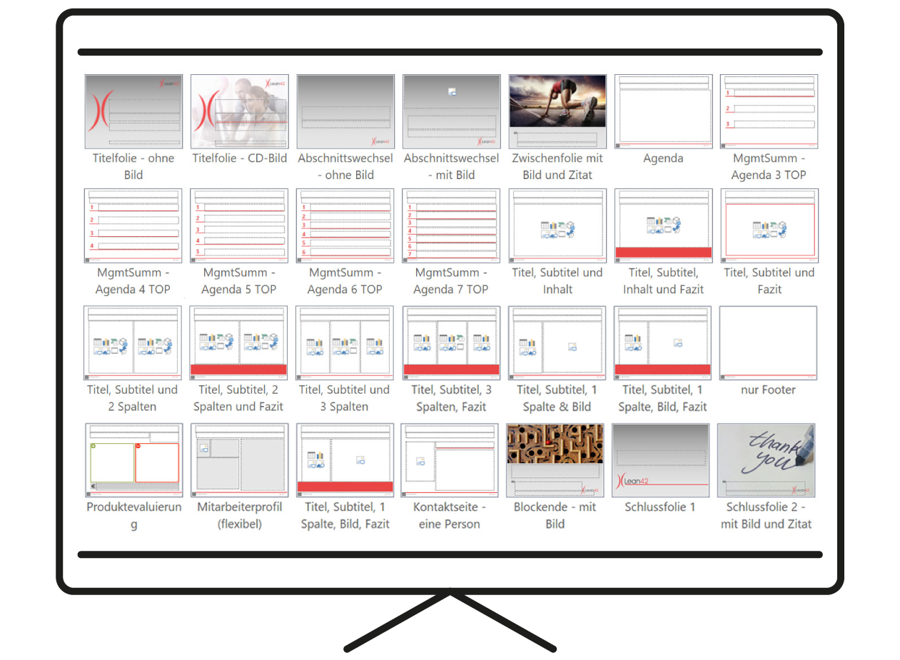 PowerPoint Master-Layout Lean42