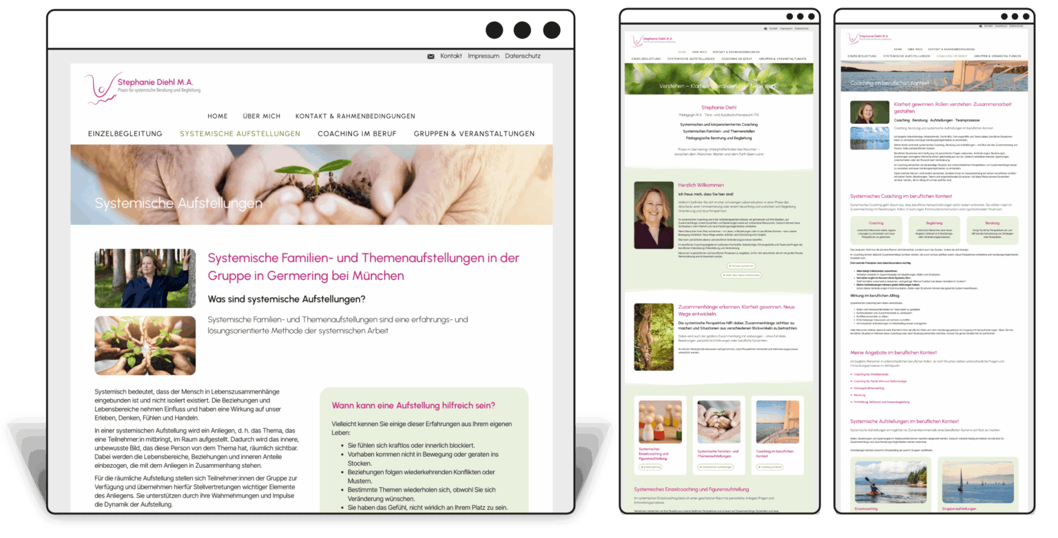 Unternehmenshomepage "Stephanie Diehl"