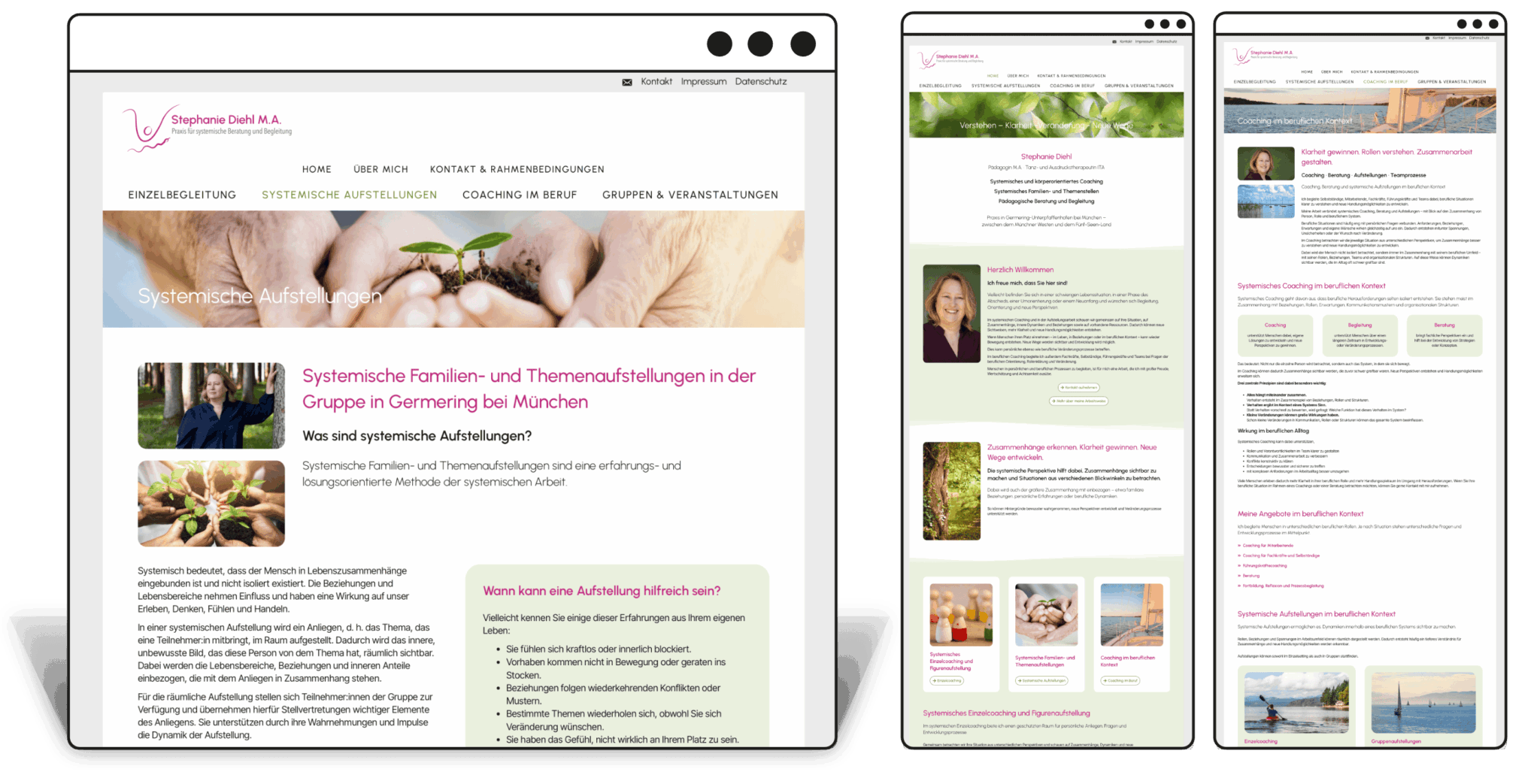 Unternehmenshomepage "Stephanie Diehl"